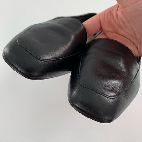 Enzo Angiolini Liberty flats 8 black 80s 90s vintage smoking loafers grannycore - Picture 9 of 12